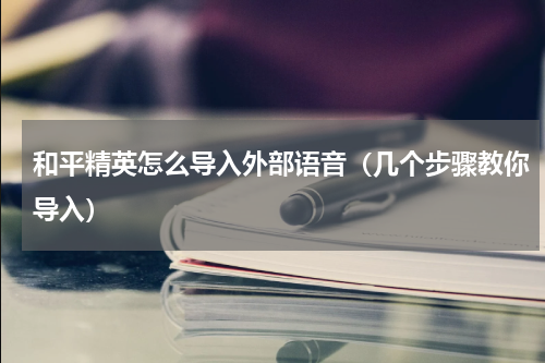 和平精英怎么导入外部语音（几个步骤教你导入）