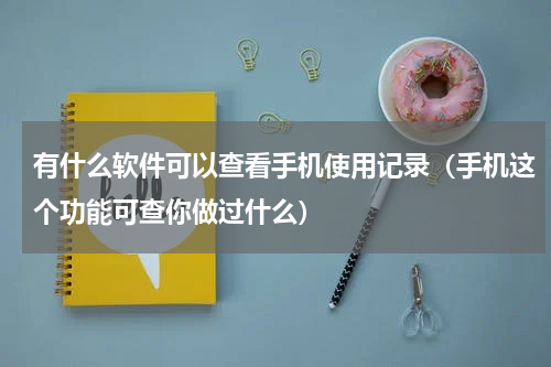 有什么软件可以查看手机使用记录（手机这个功能可查你做过什么）