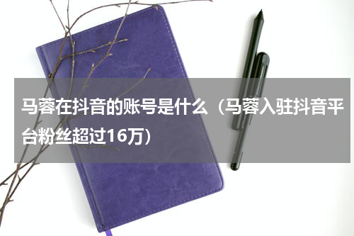 马蓉在抖音的账号是什么（马蓉入驻抖音平台粉丝超过16万）