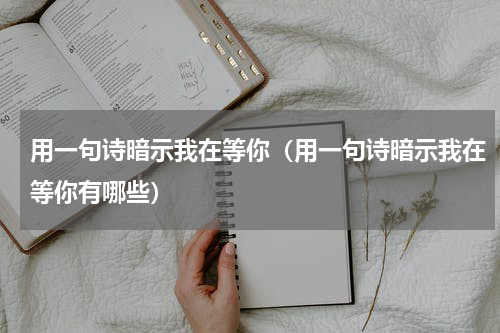 用一句诗暗示我在等你（用一句诗暗示我在等你有哪些）