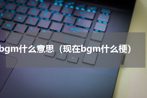 bgm什么意思（现在bgm什么梗）