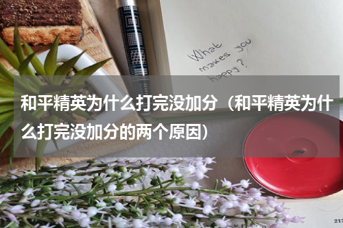 和平精英为什么打完没加分（和平精英为什么打完没加分的两个原因）