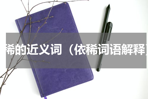 依稀的近义词（依稀词语解释）