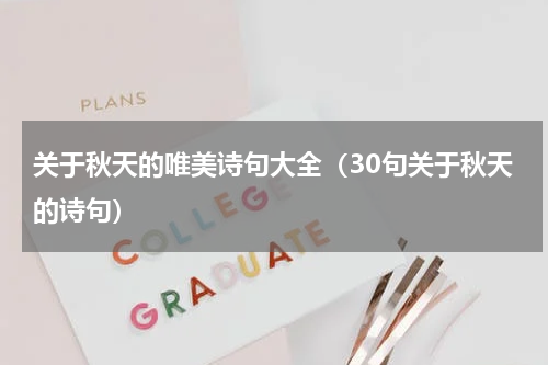 关于秋天的唯美诗句大全（30句关于秋天的诗句）