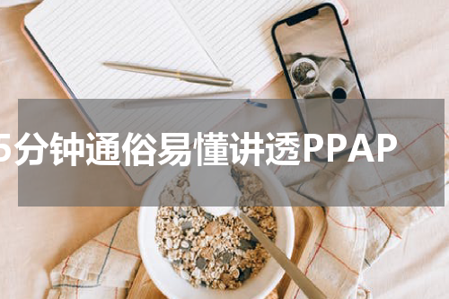 5分钟通俗易懂讲透PPAP