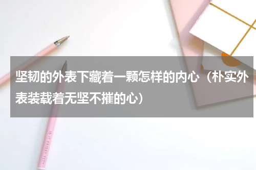 坚韧的外表下藏着一颗怎样的内心（朴实外表装载着无坚不摧的心）