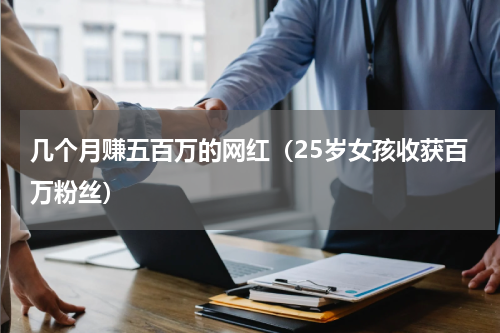 几个月赚五百万的网红（25岁女孩收获百万粉丝）