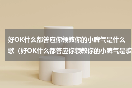 好OK什么都答应你领教你的小脾气是什么歌（好OK什么都答应你领教你的小脾气是歌）