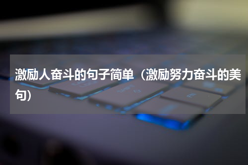 激励人奋斗的句子简单（激励努力奋斗的美句）