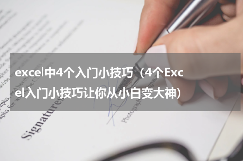 excel中4个入门小技巧（4个Excel入门小技巧让你从小白变大神）