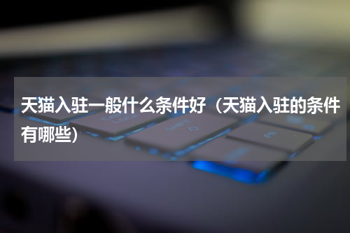 天猫入驻一般什么条件好（天猫入驻的条件有哪些）