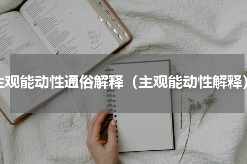 主观能动性通俗解释（主观能动性解释）