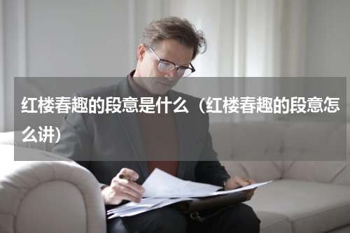 红楼春趣的段意是什么（红楼春趣的段意怎么讲）