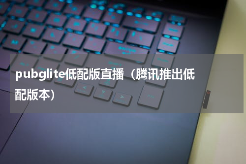 pubglite低配版直播（腾讯推出低配版本）