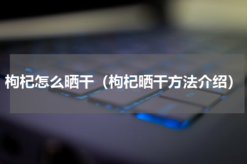 枸杞怎么晒干（枸杞晒干方法介绍）
