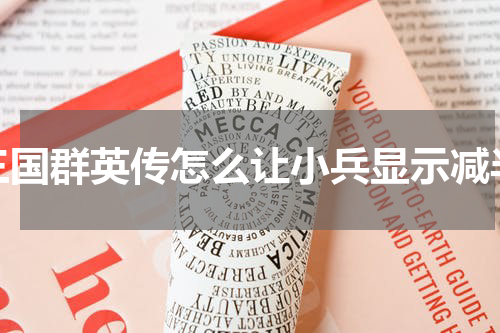 三国群英传怎么让小兵显示减半
