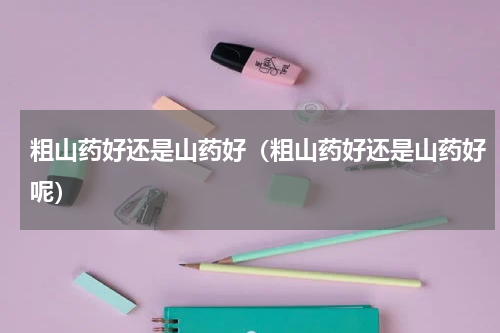 粗山药好还是山药好（粗山药好还是山药好呢）