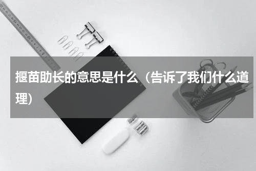 揠苗助长的意思是什么（告诉了我们什么道理）