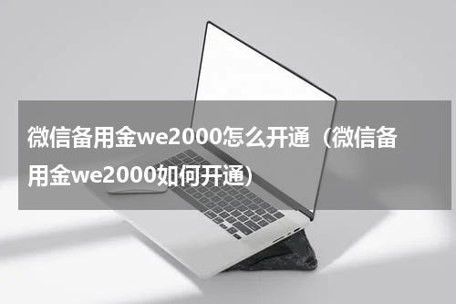 微信备用金we2000怎么开通（微信备用金we2000如何开通）