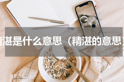 精湛是什么意思（精湛的意思）