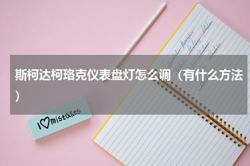 斯柯达柯珞克仪表盘灯怎么调（有什么方法）