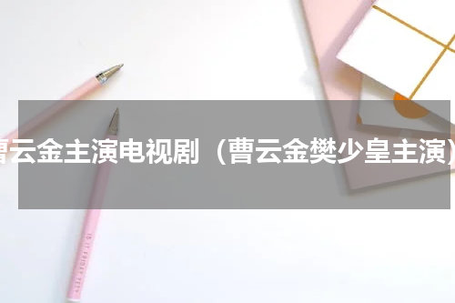 曹云金主演电视剧（曹云金樊少皇主演）