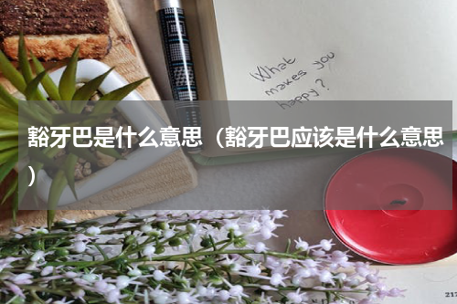 豁牙巴是什么意思（豁牙巴应该是什么意思）