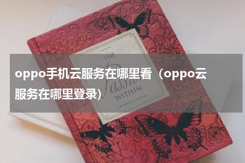 oppo手机云服务在哪里看（oppo云服务在哪里登录）