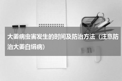 大姜病虫害发生的时间及防治方法（注意防治大姜白绢病）