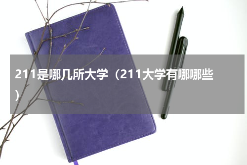 211是哪几所大学（211大学有哪哪些）