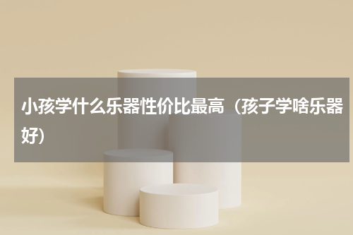 小孩学什么乐器性价比最高（孩子学啥乐器好）