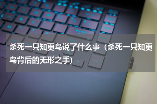 杀死一只知更鸟说了什么事（杀死一只知更鸟背后的无形之手）