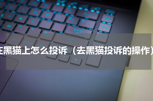 在黑猫上怎么投诉（去黑猫投诉的操作）