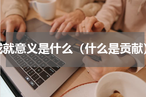 成就意义是什么（什么是贡献）
