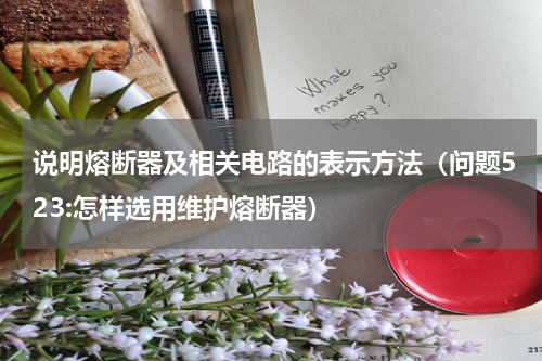 说明熔断器及相关电路的表示方法（问题523:怎样选用维护熔断器）