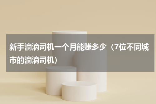 新手滴滴司机一个月能赚多少（7位不同城市的滴滴司机）