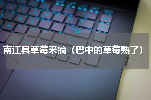 南江县草莓采摘（巴中的草莓熟了）