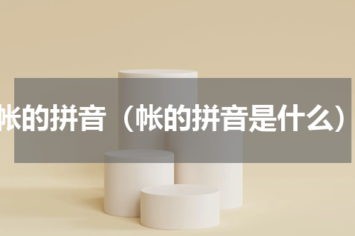 帐的拼音（帐的拼音是什么）