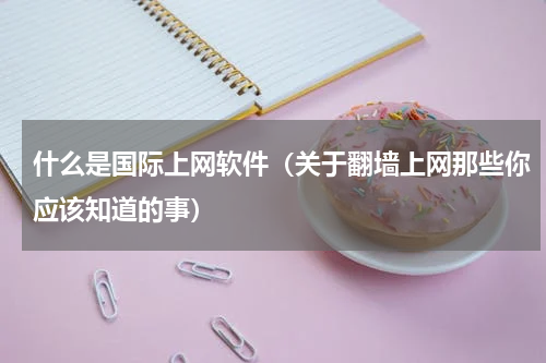 什么是国际上网软件（关于翻墙上网那些你应该知道的事）