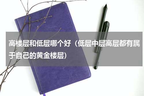 高楼层和低层哪个好（低层中层高层都有属于自己的黄金楼层）