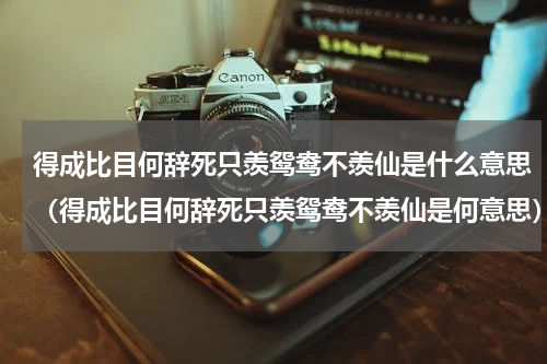 得成比目何辞死只羡鸳鸯不羡仙是什么意思（得成比目何辞死只羡鸳鸯不羡仙是何意思）