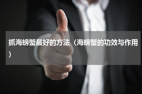抓海螃蟹最好的方法（海螃蟹的功效与作用）