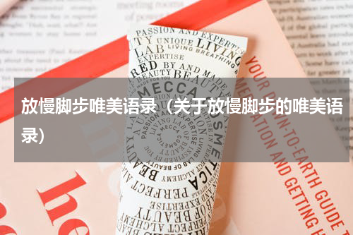 放慢脚步唯美语录（关于放慢脚步的唯美语录）