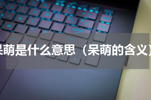 呆萌是什么意思（呆萌的含义）