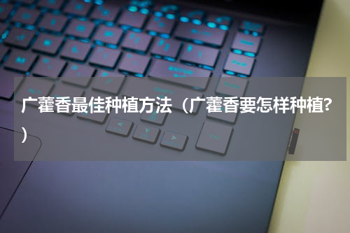 广藿香最佳种植方法（广藿香要怎样种植?）