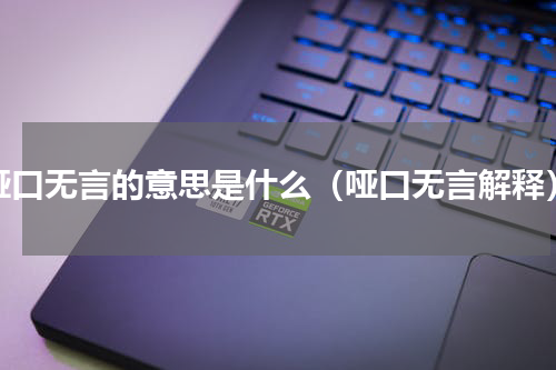 哑口无言的意思是什么（哑口无言解释）