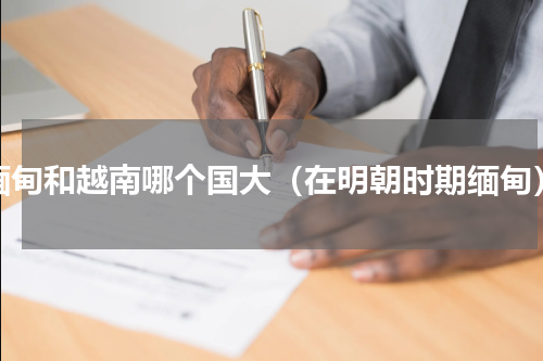 缅甸和越南哪个国大（在明朝时期缅甸）