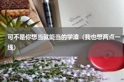 可不是你想当就能当的学渣（我也想两点一线）