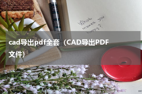 cad导出pdf全套（CAD导出PDF文件）