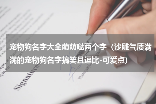 宠物狗名字大全萌萌哒两个字（沙雕气质满满的宠物狗名字搞笑且逗比-可爱点）